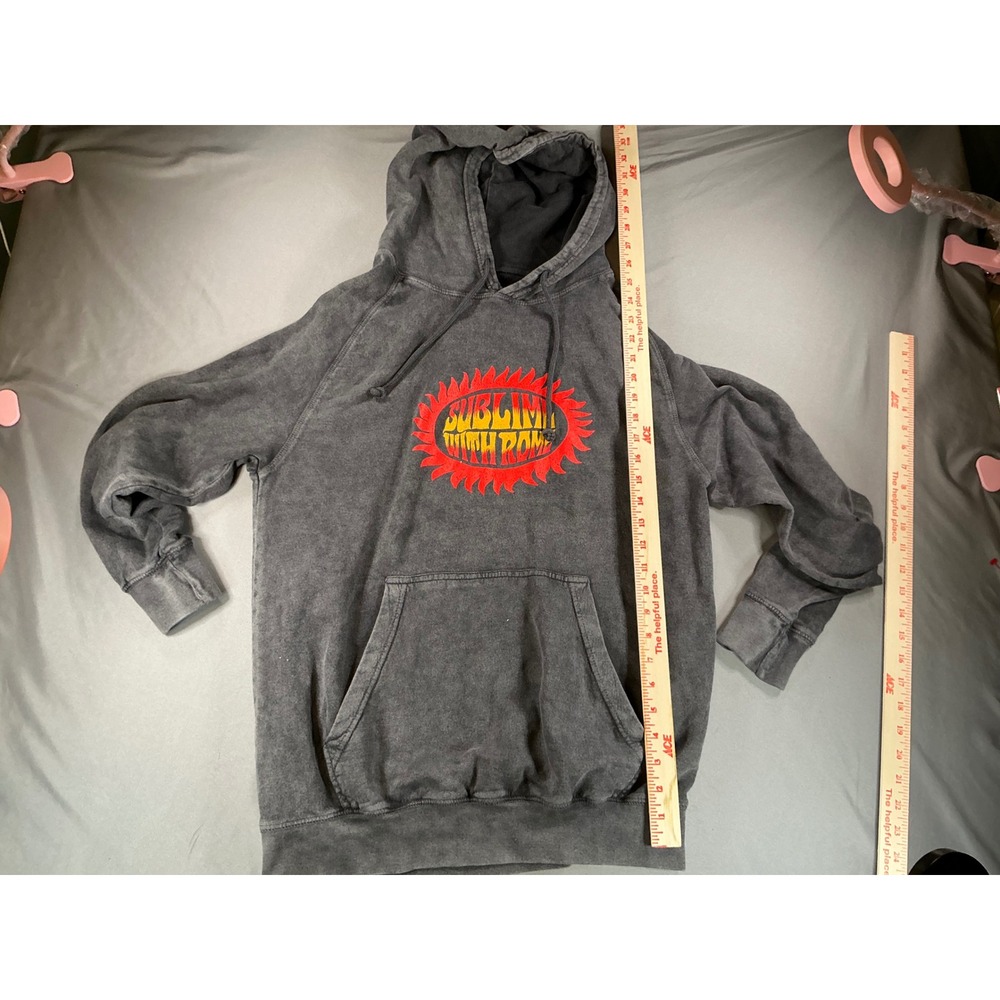 Sublime With Rome 2024 Tour Hoodie Faded Charcoal Graphic Sweatshirt Medium